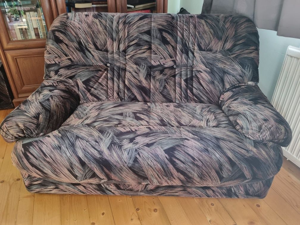 Sofa rozkładana fotel zestaw
