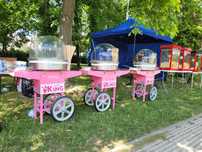 maszyna do waty cukrowej - popcorn - wynajem - wata -urodzny festyn