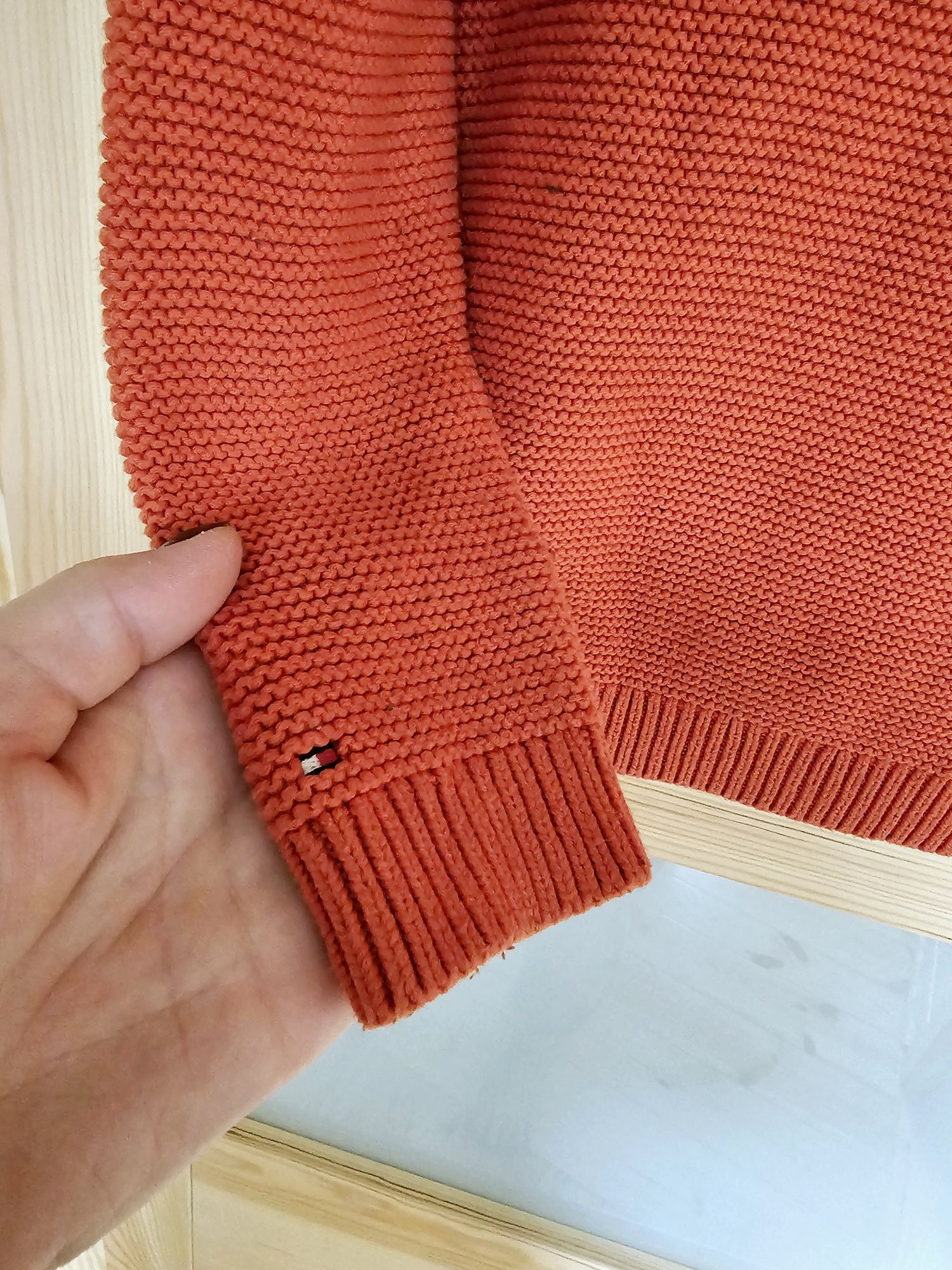 Pomarańczowy sweter Tommy Hilfiger m 38