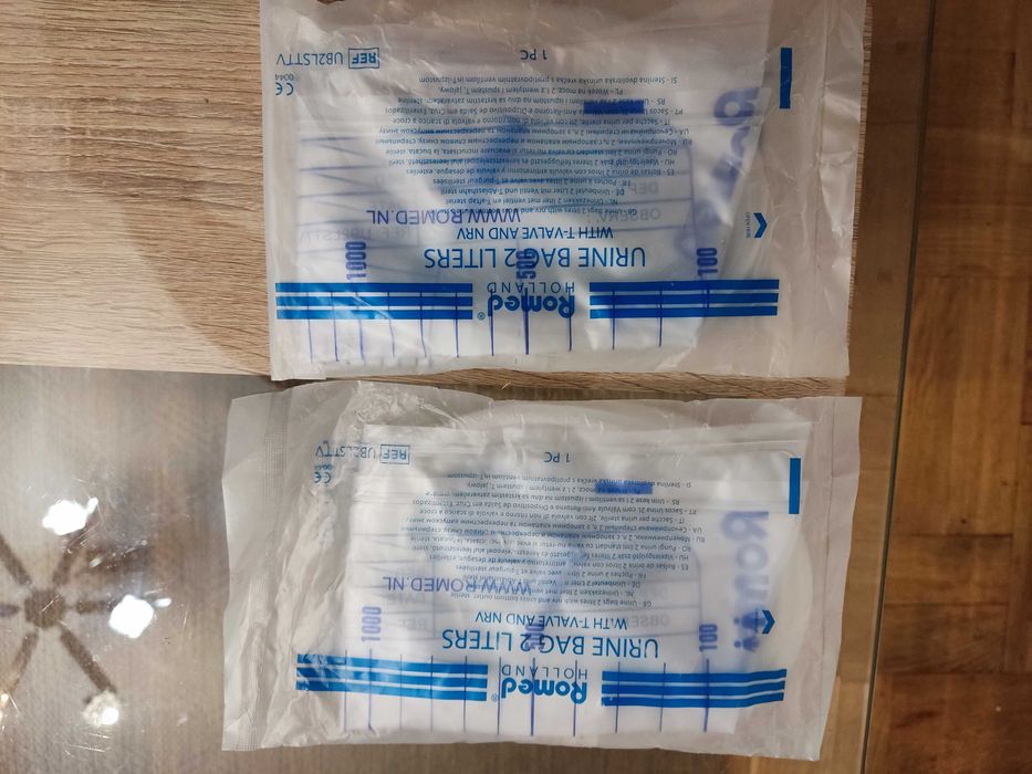 Cewniki urologiczne, POLMIL, ROMED, FOLEY, razem 5 sztuk