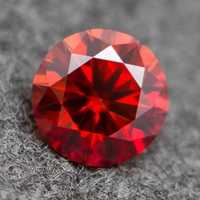 Diament Moissanit RUBINOWY 5MM-0,5CTVVS1-D OKAZJA