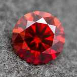 Diament Moissanit RUBINOWY 5MM-0,5CTVVS1-D OKAZJA