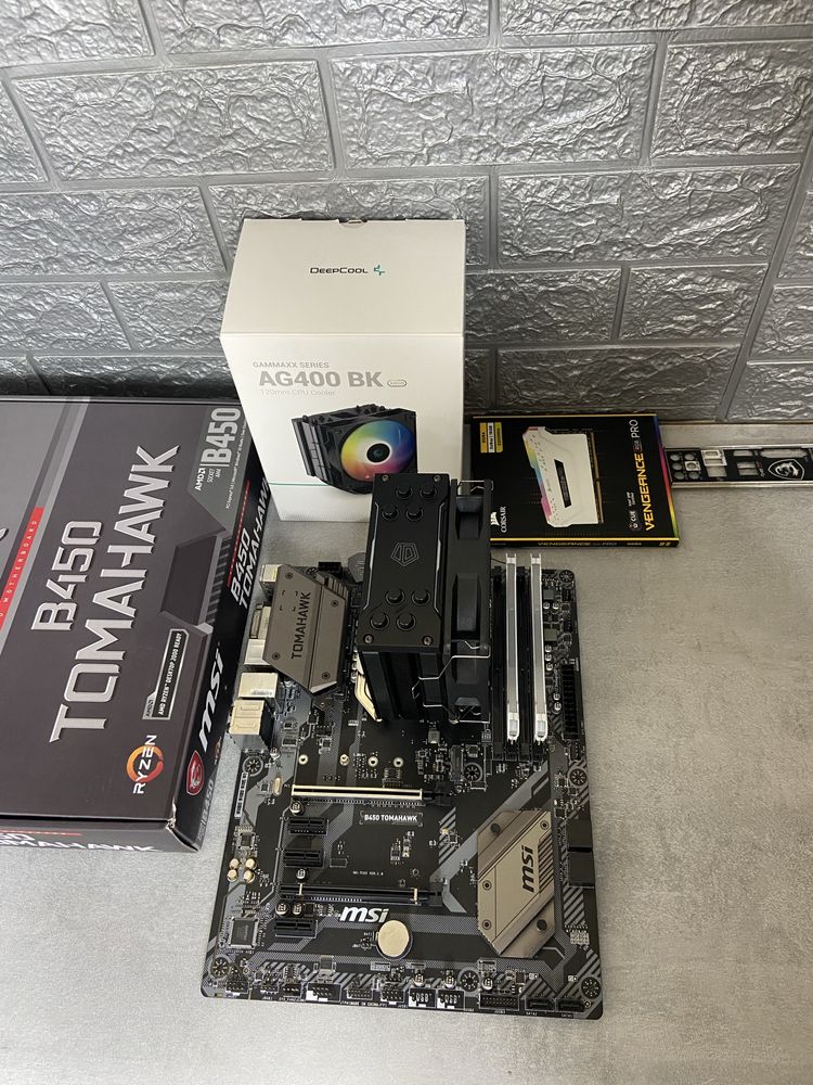 Игровой комплект(ПК) Ryzen 5 5600,DDR4 16GB,B450,Кулер Deepcool AG400