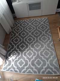 Nowoczesny dywan biały szary 160 x 220