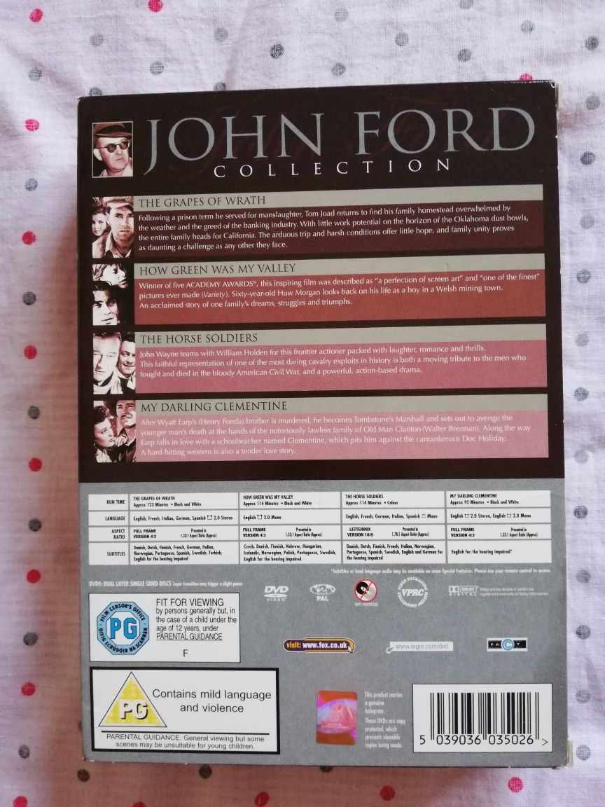 Colecção de 4 filmes clássicos de John Ford (portes grátis)