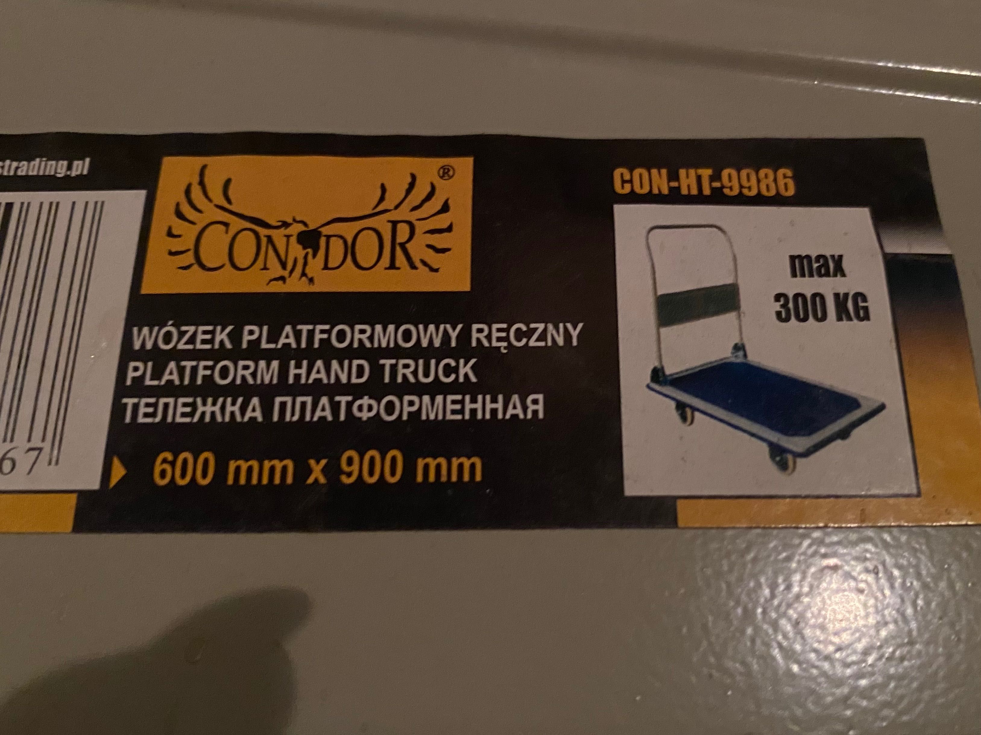 Wózek platformowy ręczny, do 300kg