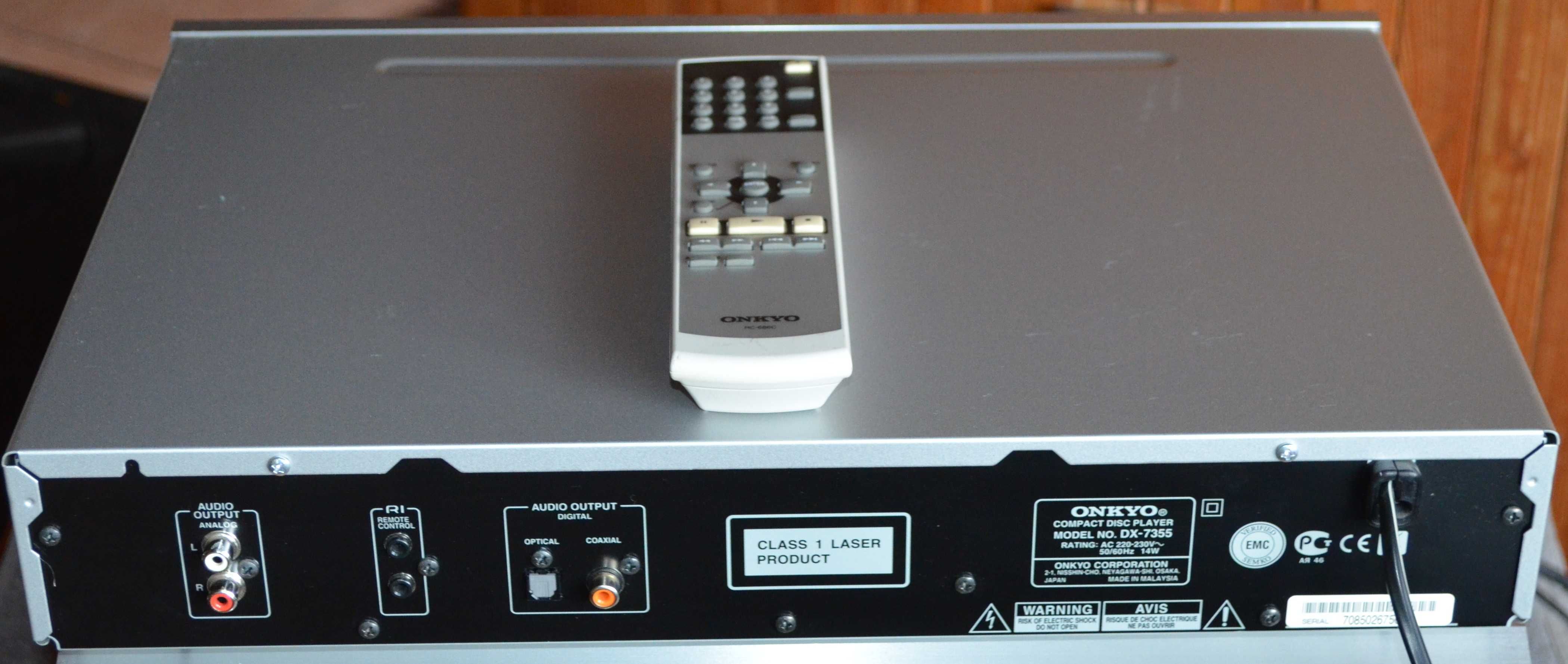 Onkyo DX-7355 odtwarzacz CD + Pilot   D/A Wolfson