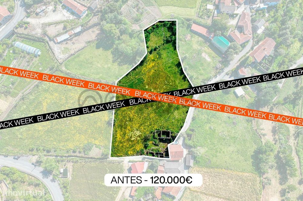 Terreno com duas moradias para restauro