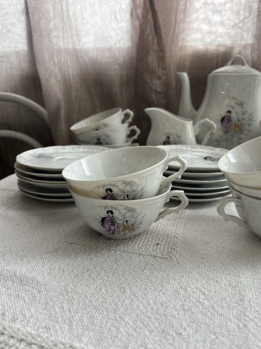 Serviço de café Vista Alegre N32 modelo japonês Otaru