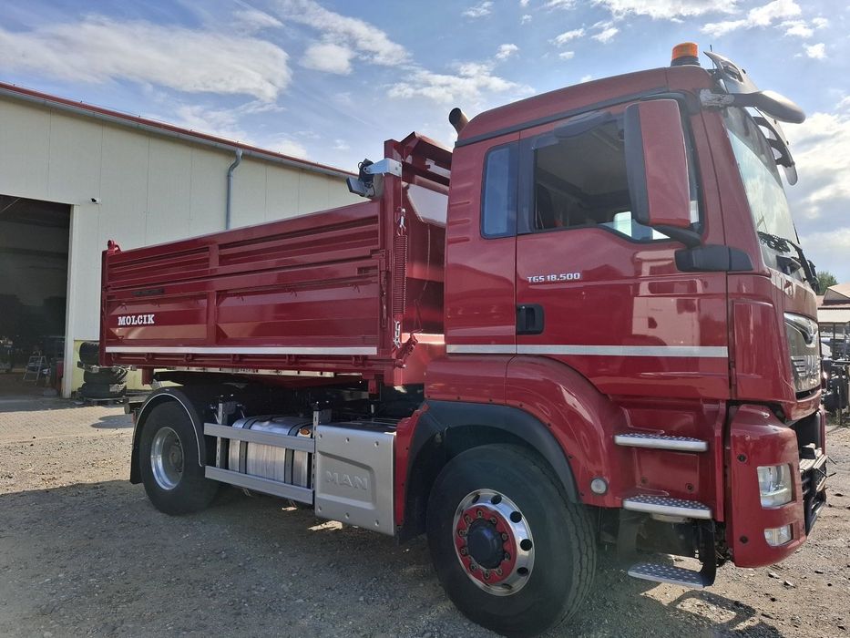 MAN TGS 18.500 4x4 Hydrodrive, Nowy kiper 3 stronny, stan bardzo dobry