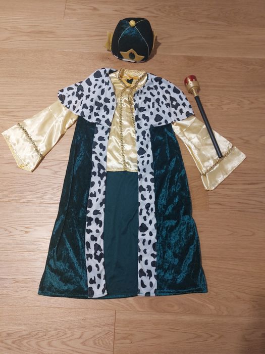 Strój króla 110-120 przebranie bal karnawałowy