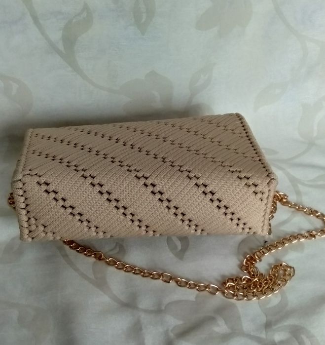 Torebka kopertówka ze sznurka hand made