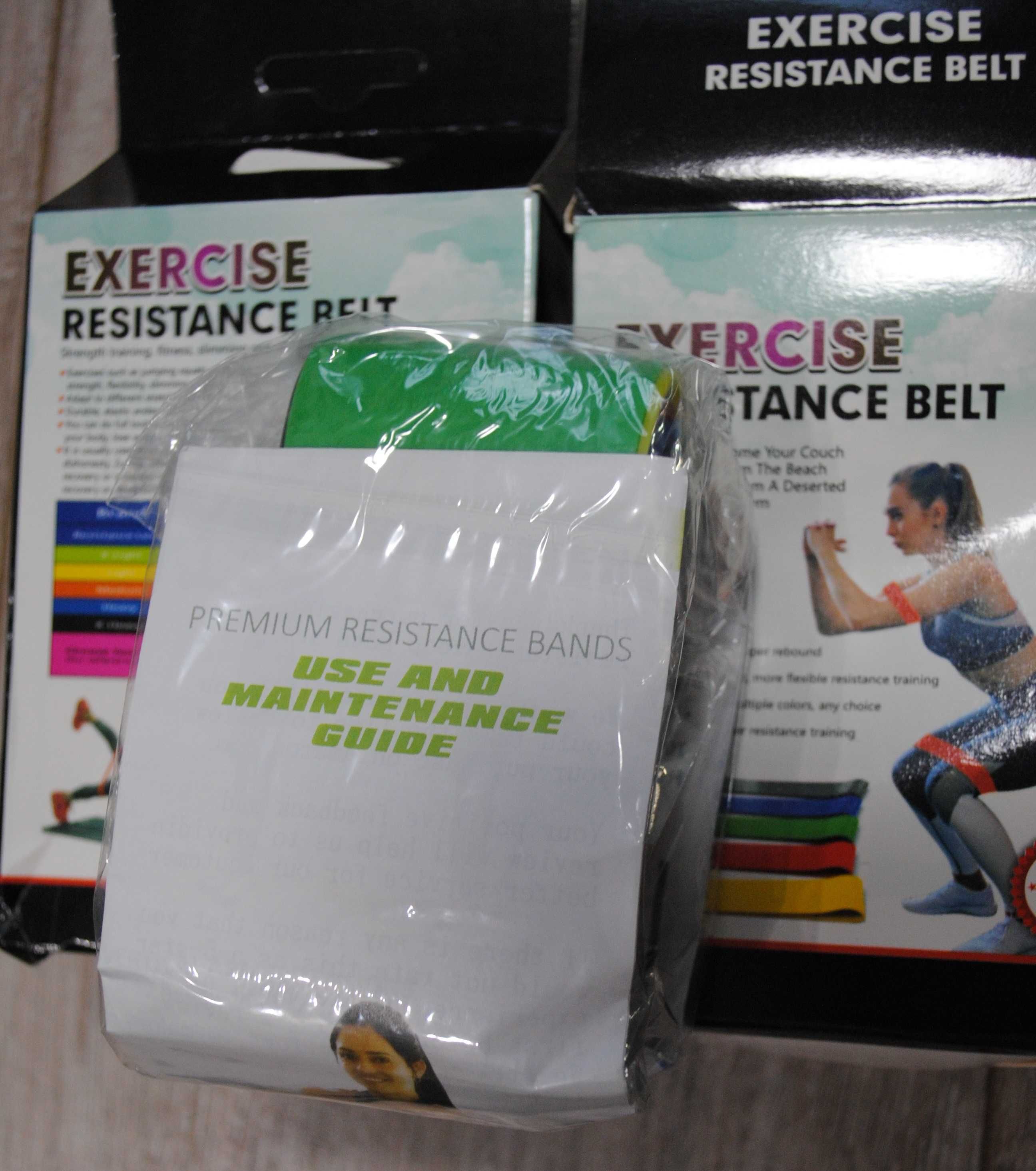 Набір гумок для фітнесу Exercise Resistance Belt 5 стрічок. Резинки.