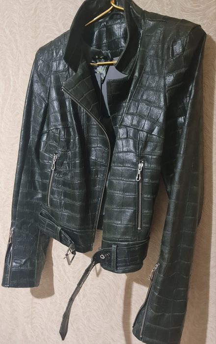 Куртка кожа кожаная питон змея крокодил