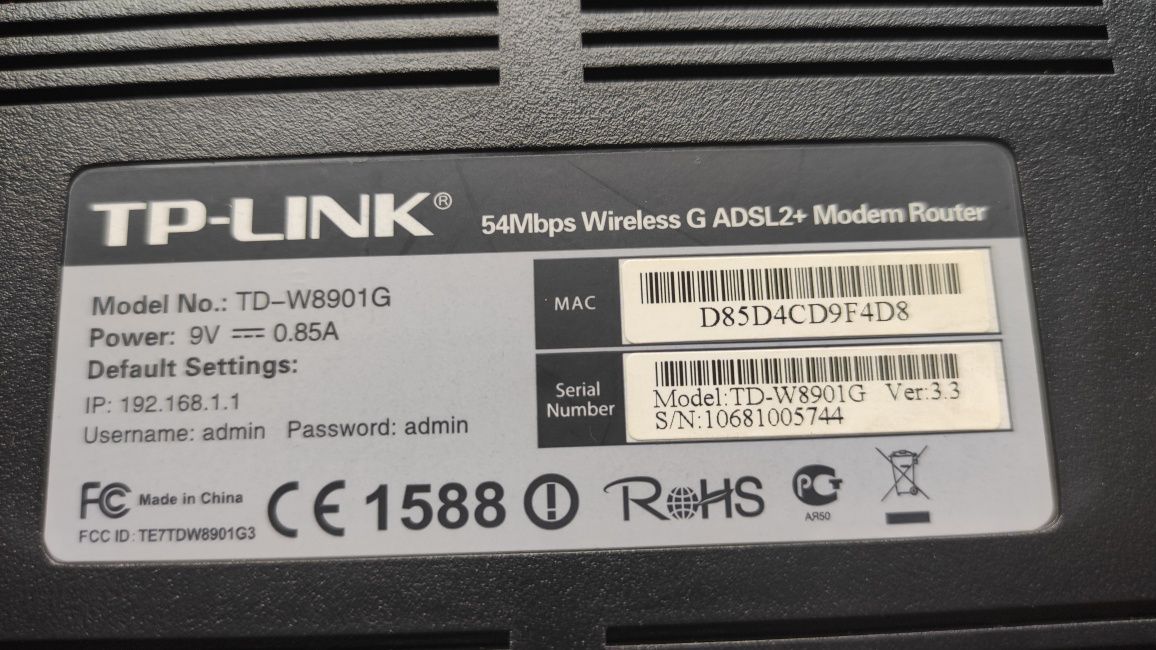 Modem Router TP-LINK TD-W8901G