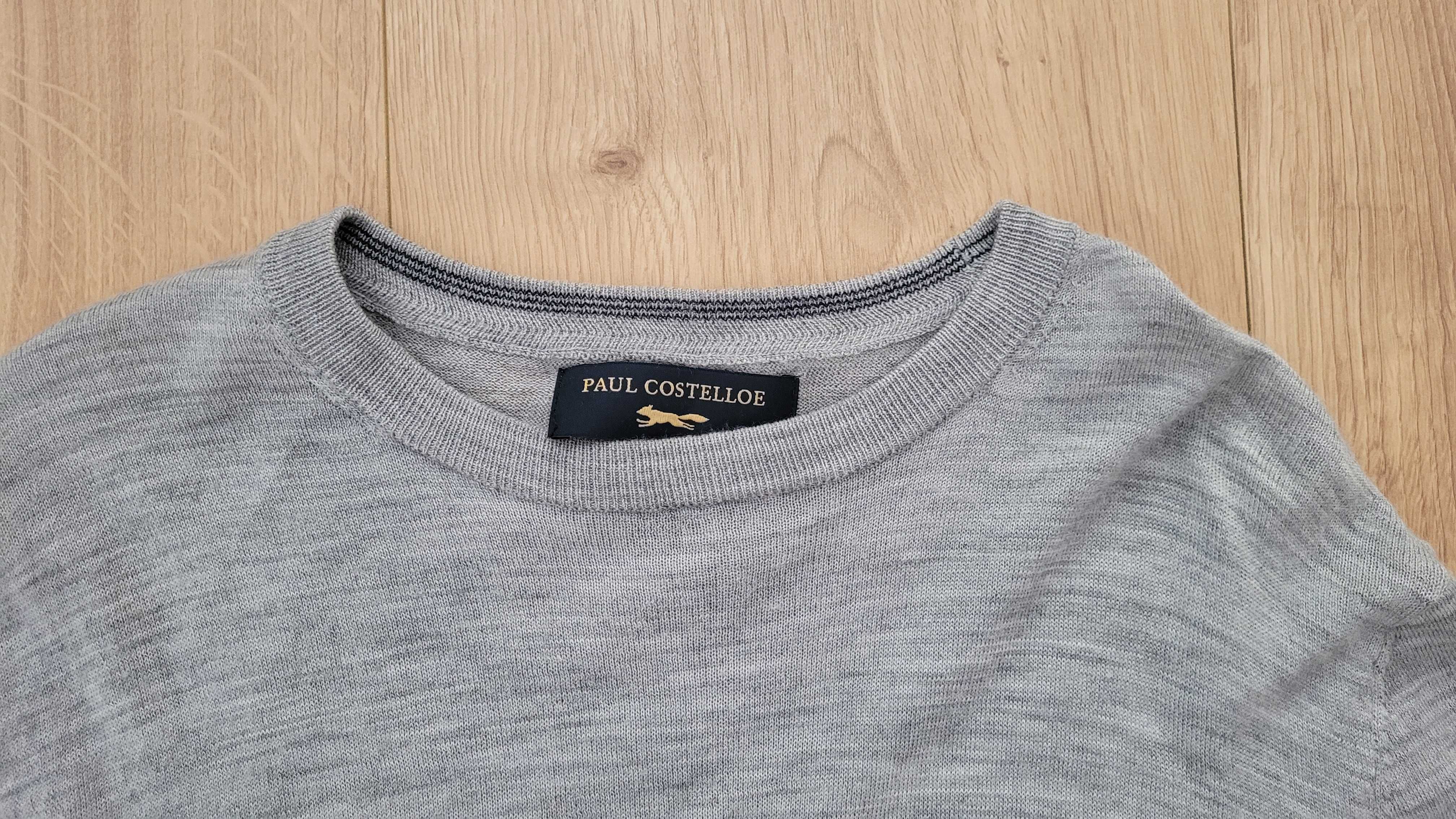 Sweter męski Paul Costelloe 100% Merino wool