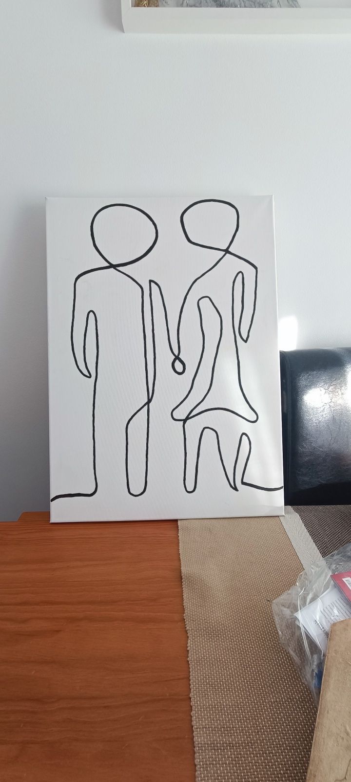 Moldura com desenho abstrato