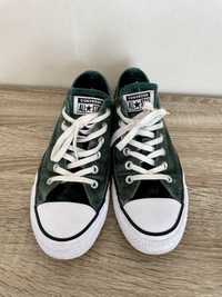 Зеленые велюровые кеды Converse Конверсы