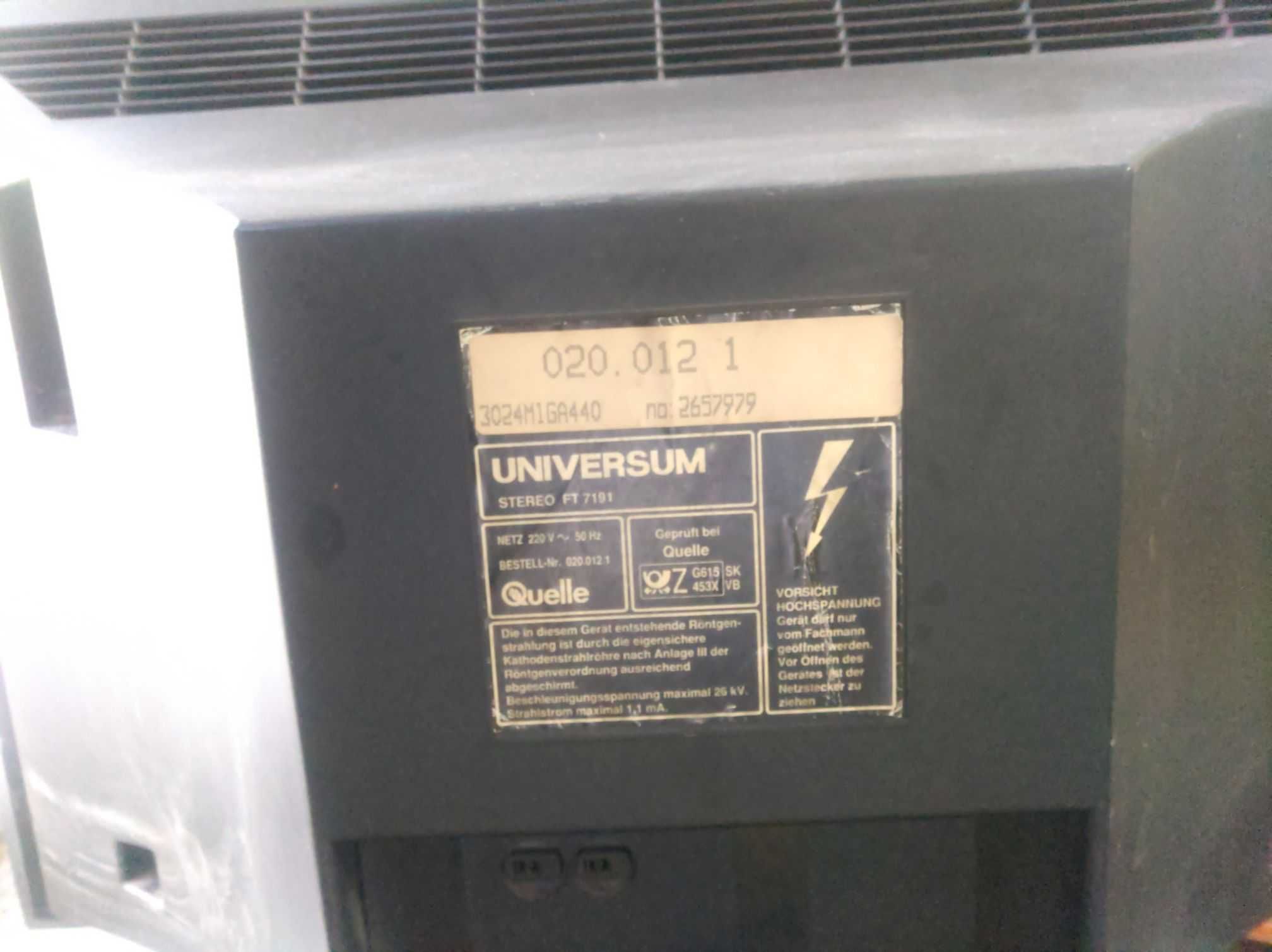 Universum model STEREO FT 7191 telewizor unikat.