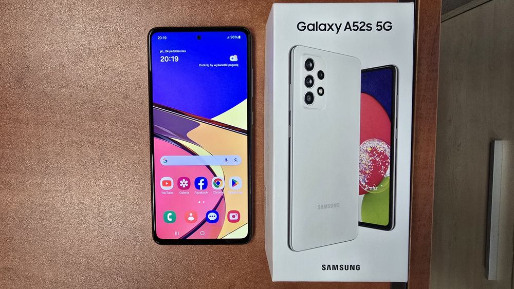 Samsung Galaxy A52s Dual Sim 128GB/6GB RAM biały, stan bdb