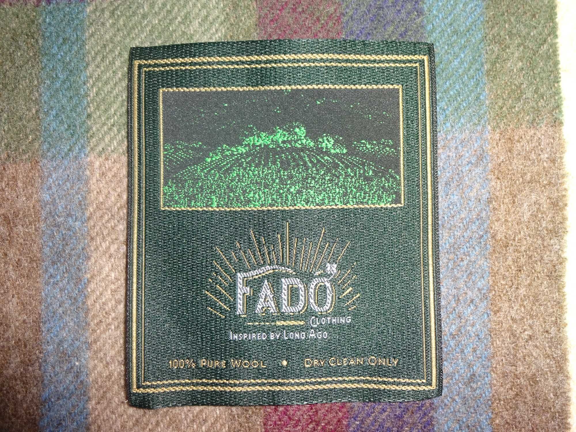 FADO Clothing 100% Pure Wool delikatny jak kaszmir szalik tartan
