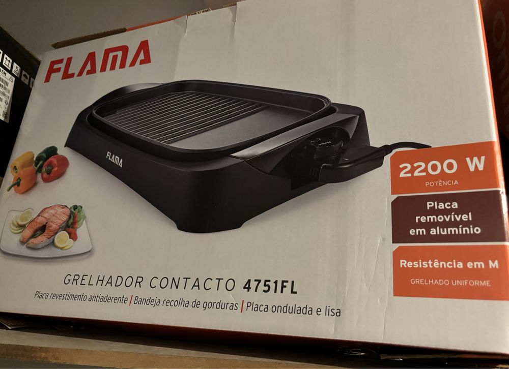 Grelhador de placa eletrico