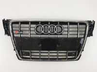 Решетка радиатора Audi A4 2007-2011 Черная с хромом в стиле S-Line