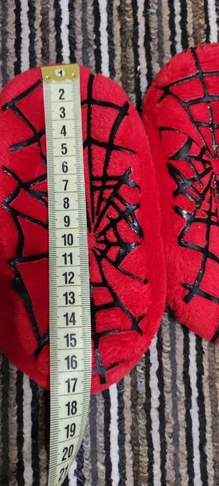 Тапочки дитячі стелька 16,5 см тапки капці плюшеві Spiderman