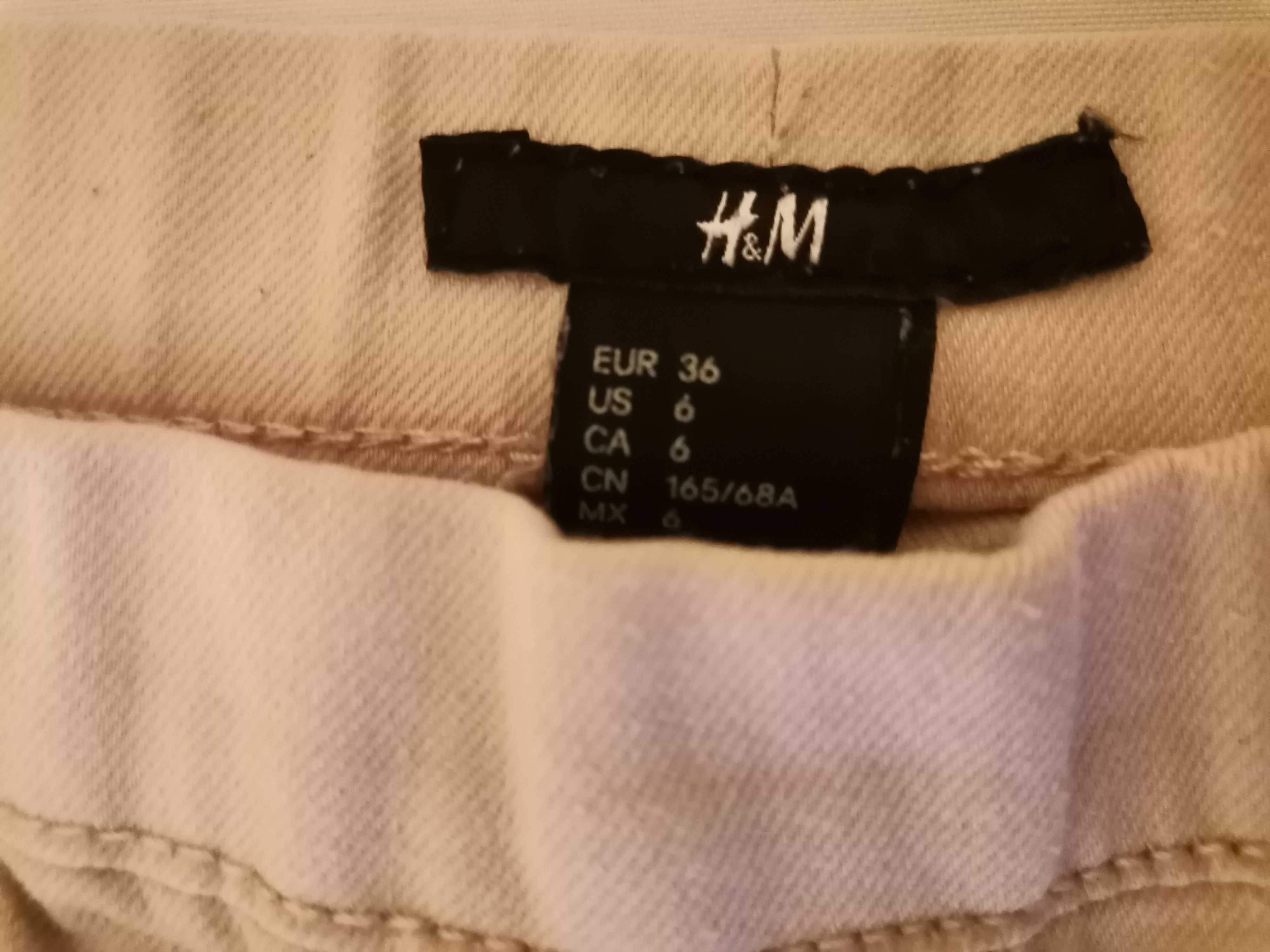 Beżowe spodnie H&M rozmiar 36