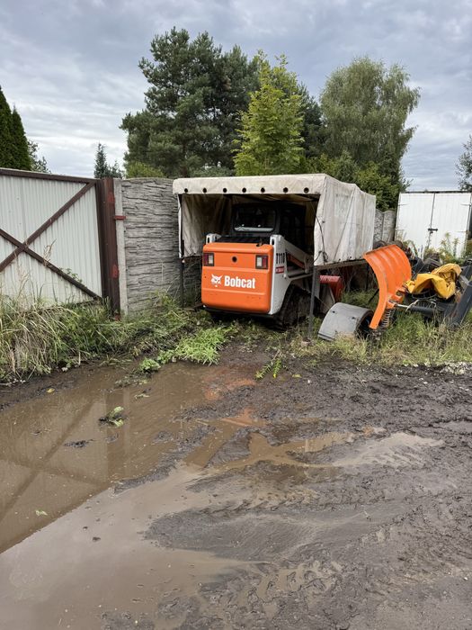 Miniladowarka bobcat t 110 gasienicowa zamiana na ladowarke cat kolowa