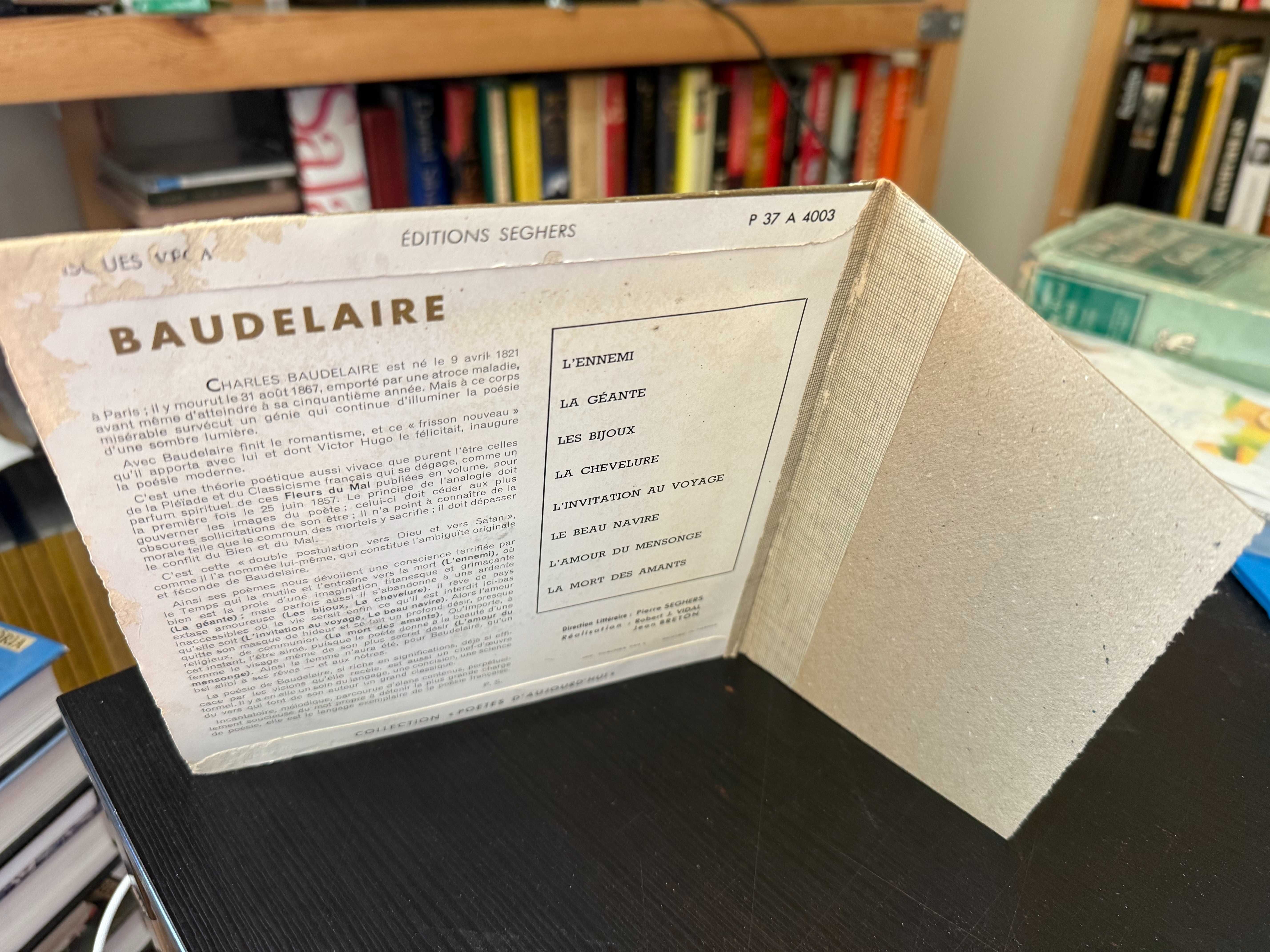 Charles Baudelaire dit par Jean Desailly – Poètes D'Aujourd'hui