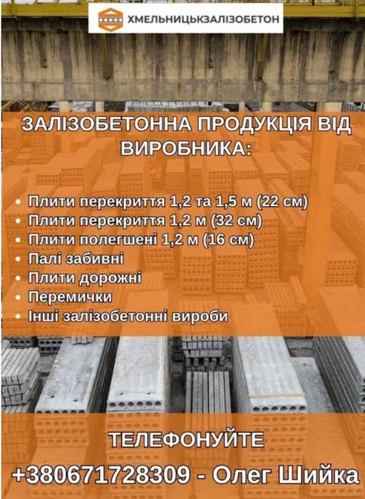 Перемички залізобетонні