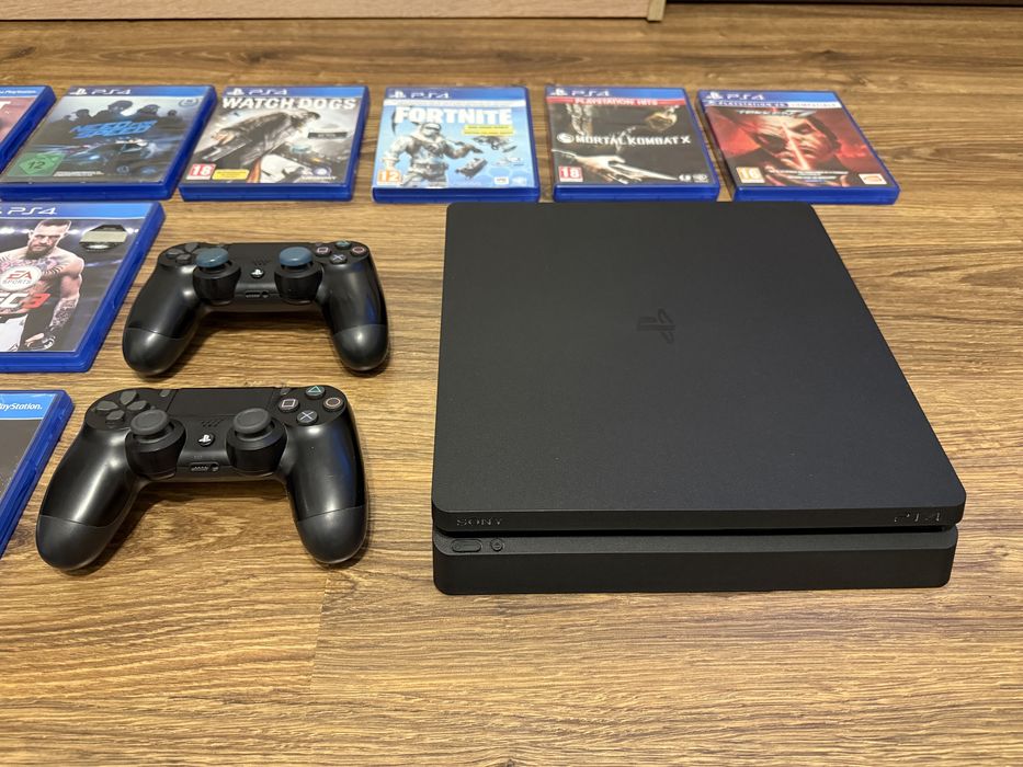 Ps4 slim 1TB/ 10 gier idealny stan