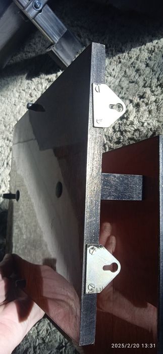 Półka drewniana wisząca  PRL