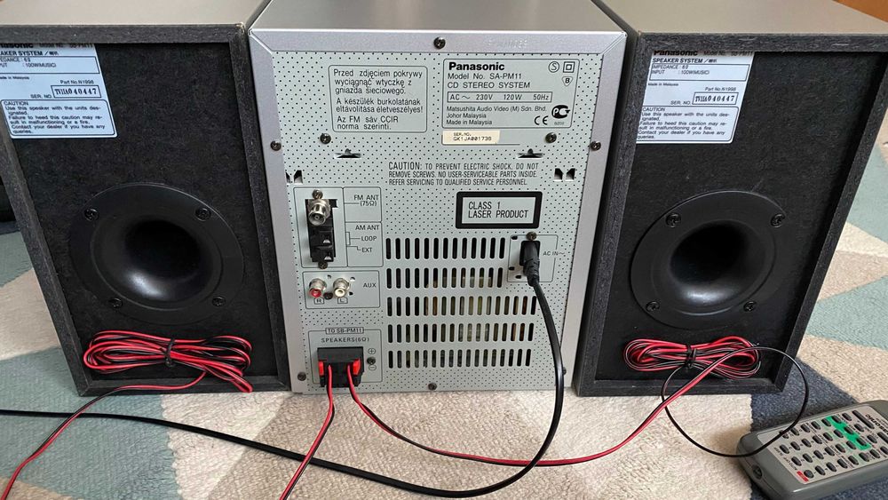 Panasonic SA-PM11 – mini wieża 5xCD /kaseta /radio /pilot / super stan