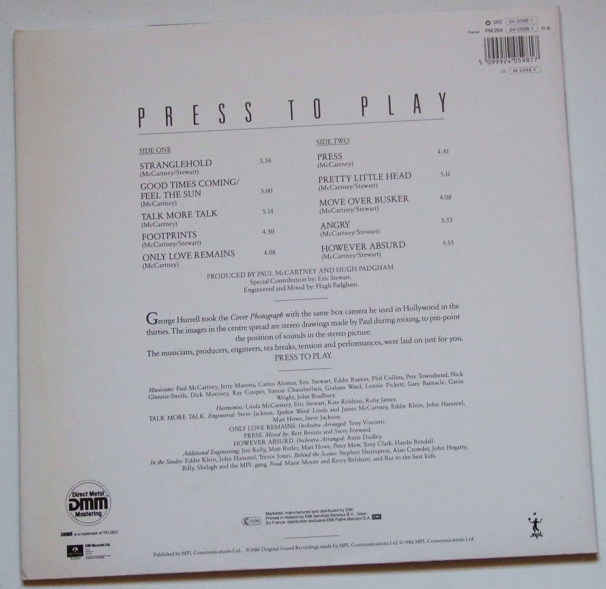 Paul McCartney – Press To Play