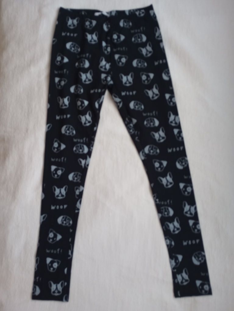 Nowe getry legginsy r. 152 pieski