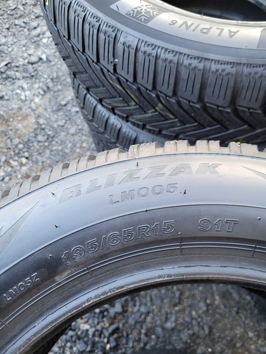 Wysyłka 4 Opony Zimowe 195 65 r15 Bridgestone Blizzak 2022r