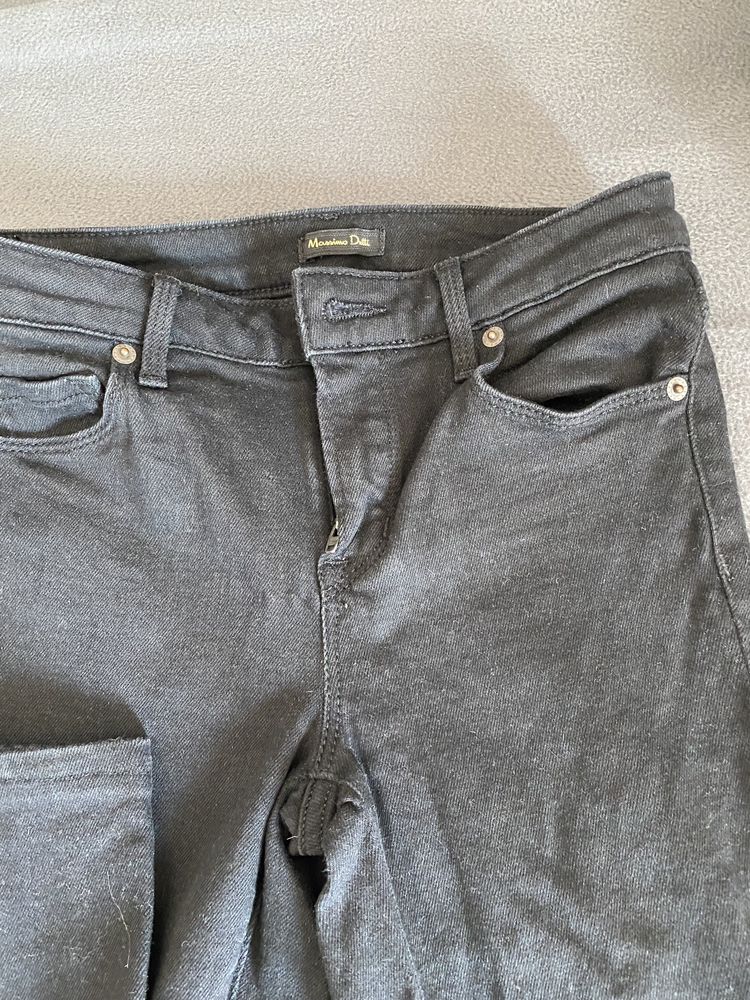 Spodnie rurki Massimo Duti czarne rozmiar 34