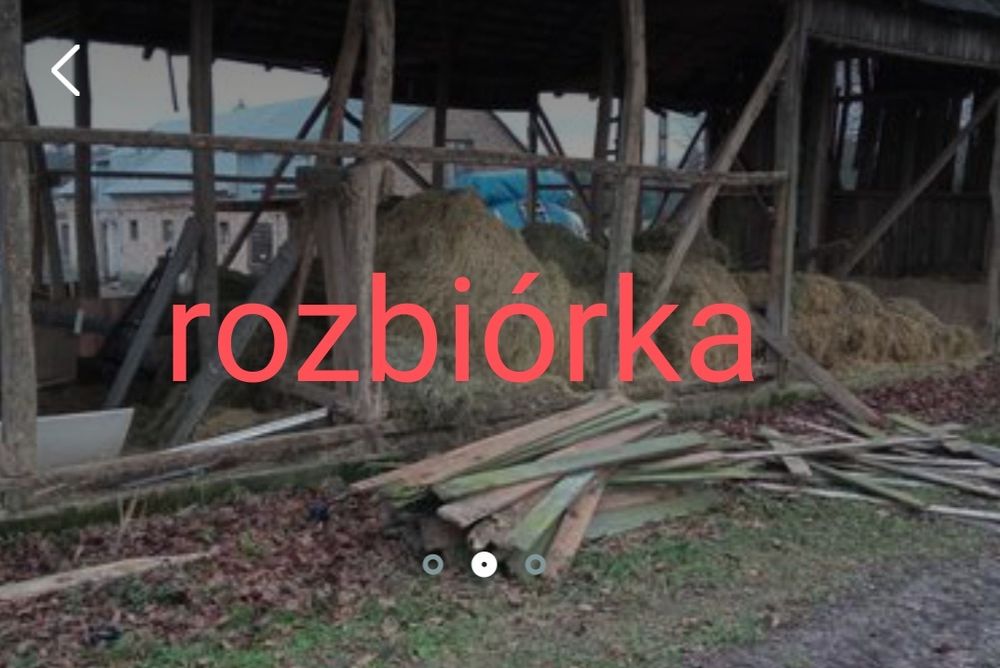 Stodoła szopa wymiana starych desek na nowe