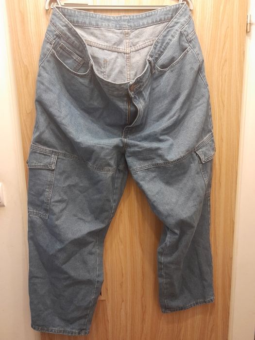 Jeansy bojowki pas 120 cm unisex