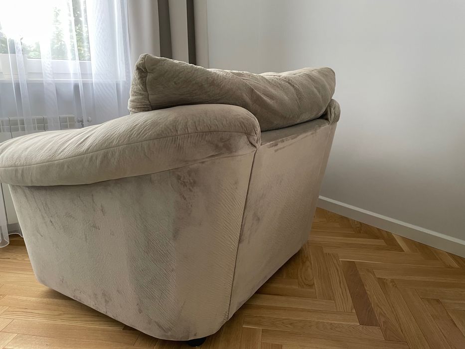 Komplet wypoczynkowy sofa 2 3 osobowa fotel usa beż kanapa usa domotek