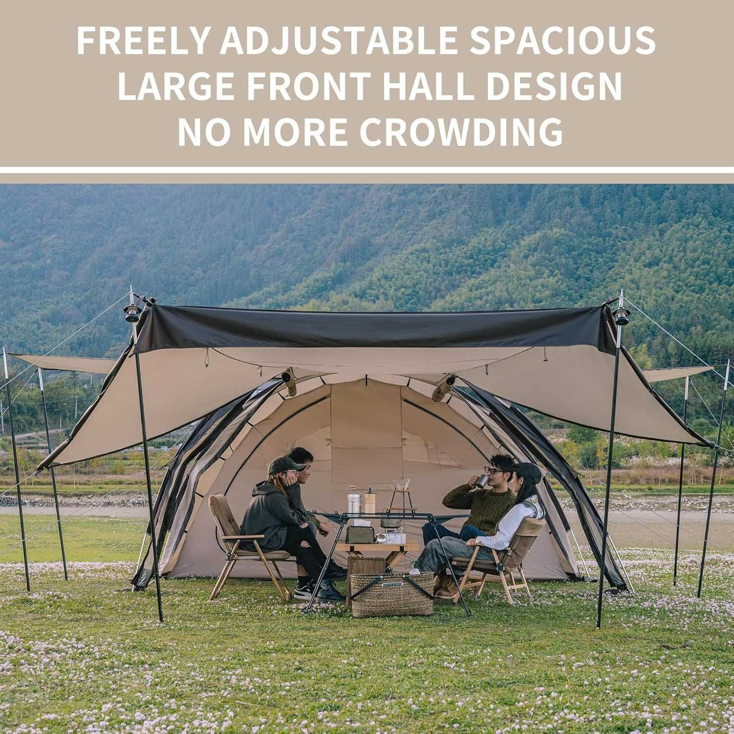 Namiot tunelowy Naturehike CLOUD VESSEL Series 4 Rod Tunnel Glamping