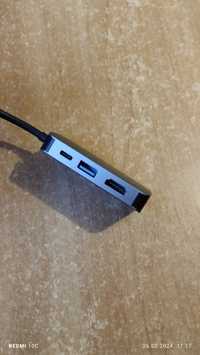 USB hub 4 в 1 Type C (загалом новий)