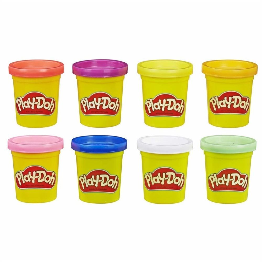 hasbro play-doh ciastolina 8 tub neon e5063