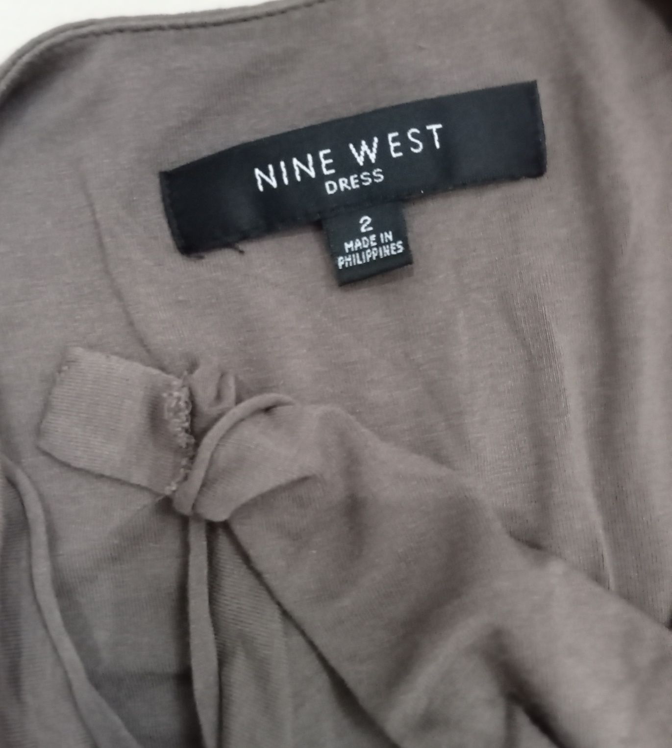 Ołówkowa sukienka vintage Nine West S/M marszczona codzienna do pracy