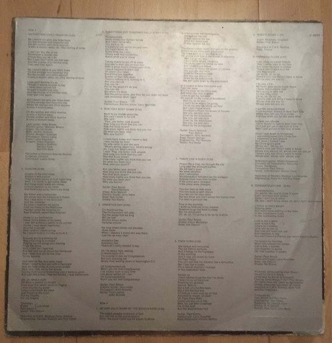 Paul Simon Vinil LP
