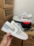 Кроссовки найк джордан светло-серые (36-40) Кросовки nike jordan 1