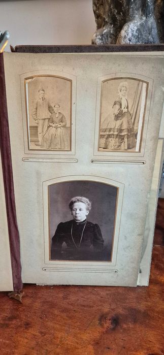 Antyk zabytek kolekcjonerski album fotografie XIX secesja Art Nouveau