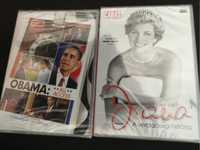 DVDs - Documentários sobre Barack Obama e sobre Diana